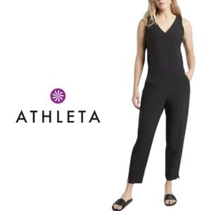 ATHLETA Brooklyn Jumpsuit - Black - Size 8